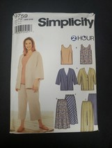Simplicity 9759 Skirt Pants Top Jacket Suit Sewing Pattern 18W-24W Plus ... - $90.82 MXN