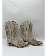 Corral Glitter Inlay Boots Girls White Size 6T - $123.74