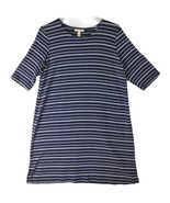 EILEEN FISHER Women's Small Navy & Blue Striped Tencel Tunic Shirt Dress, USA - $27.09