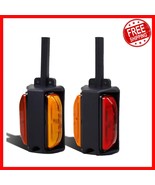 Durable LED Trailer Fender Lights - Amber &amp; Red - Fits Trailers Over 80&quot;... - $627.36 MXN