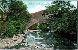 Bridges Postcard Brig O&#39; Turk Trossachs United Kingdom Postmarked 1907 - £11.80 GBP