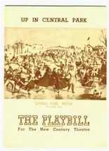 Playbill Up In Central Park 1945 Michael Todd Presents Noah Beery  - £11.85 GBP