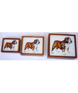 wooden painting chest box gemstone painting box Dog painting - $2,669.86 MXN