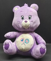 Pre Owned 2016 Kellytoy Care Bears Share Bear 12&quot; Purple Plush - £7.64 GBP