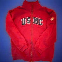 VTG 90s Oarsman 913 Sz M US Marines Embroidered w/ Satin Sweatshirt USMC... - $22.99