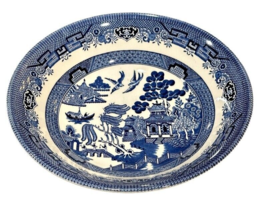 Blue Willow Serving Bowl Vegetable 9 Inch Churchill Made in England MINT!! - $19.14