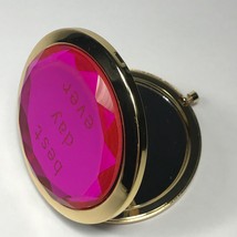 Women’s Make Up Double Sided Compact Mirror. “Best Day Ever” NWOT. - £9.06 GBP
