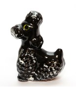 Black Poodle Dog Figurine Ceramic Vintage Japan - £9.39 GBP