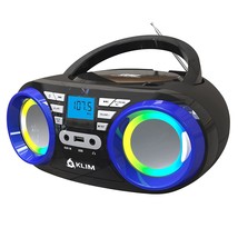 KLIM B3 Portable CD Player + FM Radio, CD, MP3, Bluetooth, AUX, USB, RGB Lights  - £64.32 GBP