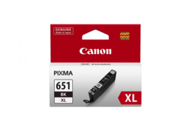Genuine Canon Pixma 651 Xl Bk Black Printer Ink Cartridge CLI-651XL Bk Print - £4.89 GBP