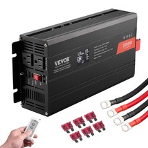 VEVOR Pure Sine Wave Inverter, 2000 Watt, DC 12V to AC 120V Power Inverter with - £157.72 GBP