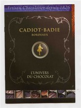 Cadiot Badie Bordeaux France Chocolate Booklet Artisan Chocolatier since 1826. - £13.98 GBP