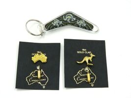 Australia Souvenir Connections 18ct Gold Clad Pins - €6,41 EUR