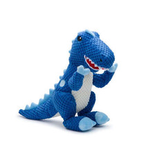 Fabdog Dog Floppy T-Rex Dinosaur Blue Small - £15.78 GBP