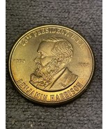 Benjamin Harrison 23rd President Backbone Ben Coin Medal Token KG Presid... - €8,41 EUR