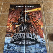 Godzilla 2000 poster 20 in long x 13.5 in wide Sony Get ready to Crumble Vintage - £9.04 GBP