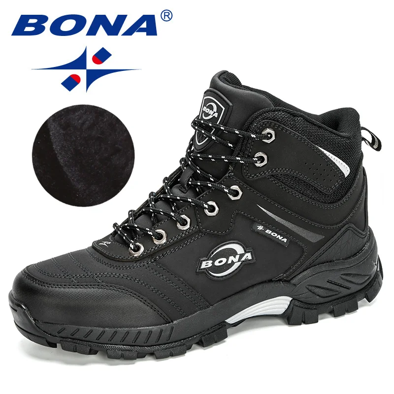 BONA 2024 New Designers Nubuck Leather Trek  Men Mountain Climbing Shoes Masculi - £219.14 GBP