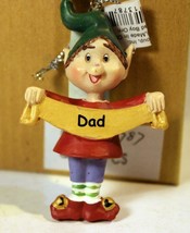 CHRISTMAS ORNAMENTS WHOLESALE- RUSS BERRIE- #13787 - &#39;DAD&#39;-  (6) - NEW -W74 - $5.65