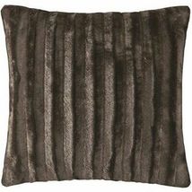Madison Park MP30-2999 Duke Faux Fur Square Pillow; Chocolate – 20 x 20 In. - $44.00
