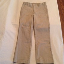 Size 12 Regular Nautica pants uniform khaki flat front new boys - £10.35 GBP