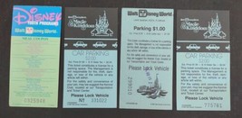 Walt Disney World Magic Kingdom Car Vehicle Parking Tickets Meal Coupon Lot - £22.61 GBP