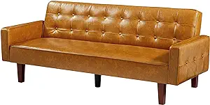 Convertible Couch Daybed,Folded Upholstered Sleeper Loveseat For Small S... - $505.99