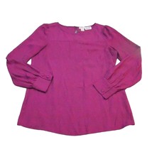 J. Crew Shirt Womens XS Pink Long Sleeve Lightweight Business Casual Blouse - $22.75