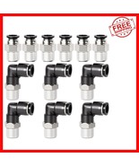 Versatile Push-In Fittings - Elbow and Straight 3/8&quot; OD x 1/4&quot; NPT, 12 Pack - $537.71 MXN