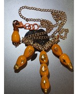 &quot;Can&#39;t Cringe on This Orange&quot;glass drop choker-W-Luna design.C.2025 - $39.25 CAD