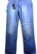 Mondo Exclusive Men&#39;s Blue Casual Cotton Italian Stylish Jeans Size  38 - £88.07 GBP