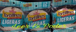 3X TIA ROSA LIGERAS WHEAT FLOUR TORTILLAS - 3 OF 12 EACH - FREE PRIORITY... - $21.78