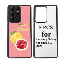 5Pcs Sublimation Blanks Phone Case Compatible With Samsung Galaxy S21 Ultra 5G ( - £31.96 GBP