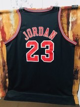 Michael Jordan Original Nike 1997-98 Chicago Bulls Black Jersey Size 50 XL +4 - £236.86 GBP
