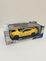 Maisto 2020 Mustang Shelby GT500 Yellow 1:18 Diecast Car Figure - £38.06 GBP