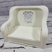 Vintage 1983 Barbie Dream Cottage Wicker Sofa Convertible Bed Replacemen... - $14.84