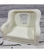 Vintage 1983 Barbie Dream Cottage Wicker Sofa Convertible Bed Replacemen... - £11.67 GBP