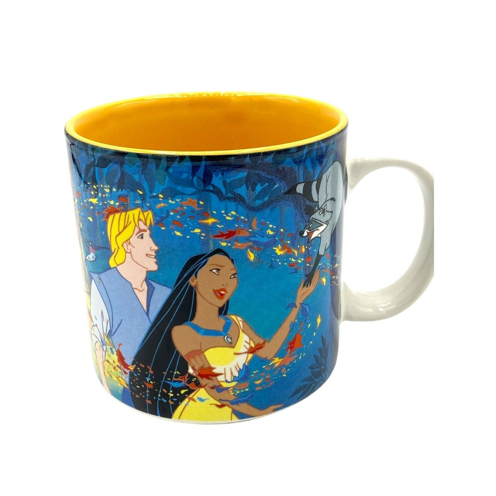 Vintage Disney Store Pocahontas & John Smith Mug 1990's - $14.82