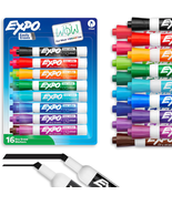 Dry Erase Markers, Low Odor Ink, Assorted Colors, Chisel Tip, 16 Count -... - $20.33