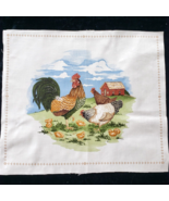 Chickens &amp; Chicks Quilting Craft Sewing Pillow Panel 13.5&quot; x 11.5&quot; Cranston - £5.44 GBP