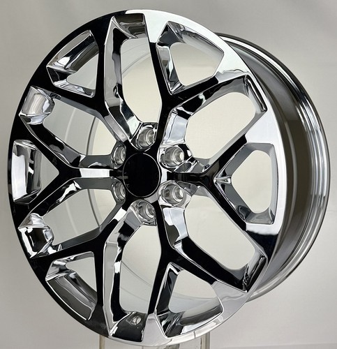 ONE SINGLE Chrome 22" Snowflake Wheel Rim For 2000-2025 GMC Sierra Yukon Denali Item image 3