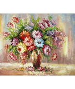 20x24 inches Vase Flower  stretched Oil Painting Canvas Art Wall Decor m... - £47.14 GBP