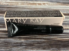 New in Box Mary Kay Concealer BEIGE 1 #023469 Full Size .3 oz / 8.5g *RE... - $38.69