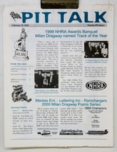 Pit Talk Newsletter Brochure February 18, 2000 	4984 - $8.90
