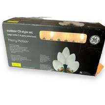 GE Merry Motion 100 String Lights White 50ft Outdoor C9 Pro-Line w/ 16 Functions - £29.76 GBP