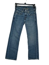 Levi&#39;s 569 Boys&#39; Jeans Loose Straight Leg Slim Mid-Rise Cotton Denim Blu... - $14.84