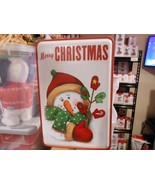 Merry Christmas Metal Tin Hanging Wall Sign - Snowman 18&quot; X 12&quot; - $272.74 MXN