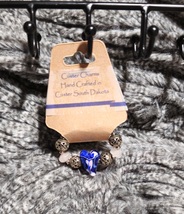 BABY BRACELET HAND MADE WITH GLASS BEAD HEART - $294.44 MXN