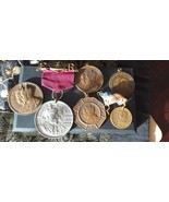 Antiguo lote de trabajo vintage de 1900 de 6 medallas inglesas de la épo... - £102.95 GBP