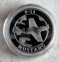 U S ARMY AIR FORCES P-51 Aircraft MUSTANG Airplane Challenge Coin - £11.68 GBP