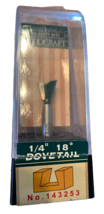 Woodcraft, 1/4&quot; 18 Degree, 1/2&quot; Diameter. Dovetail Router Bit, no. 14325... - $16.90 CAD